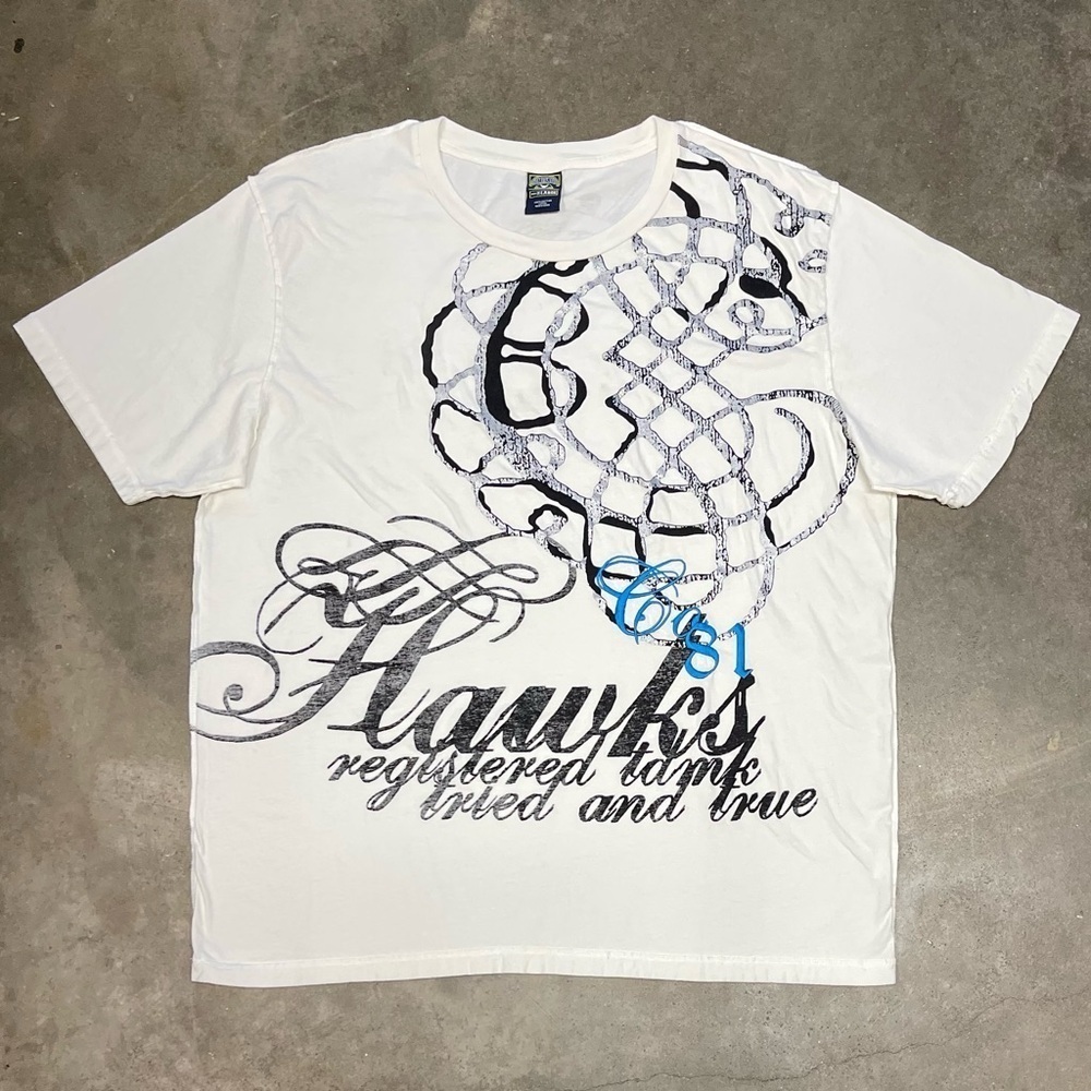 Vintage Y2K Hawk Affliction Style Skater Graphic Tee